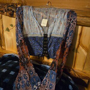 Free People Walk That Walk Top  L. NWT